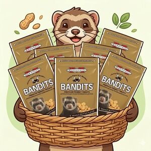 Marshall Bandits Ferret Treats Lot of 8 3oz Peanut Butter New Sealed Bulk Pack